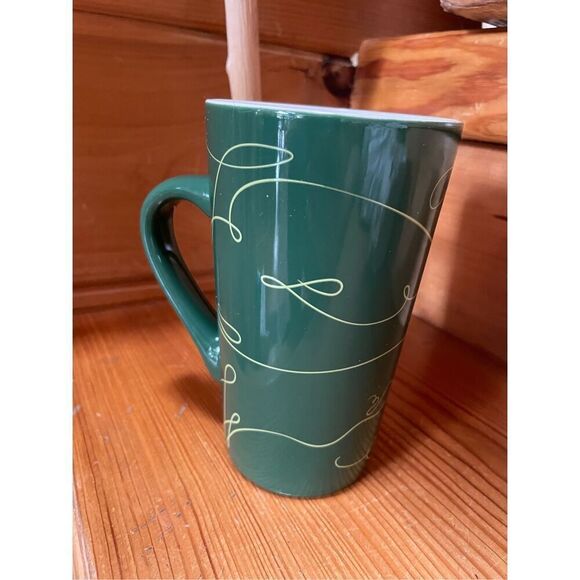 Starbucks Hunter Green Tall Ceramic Coffee Tea Mug Cup 16 oz - Picture 1 of 4